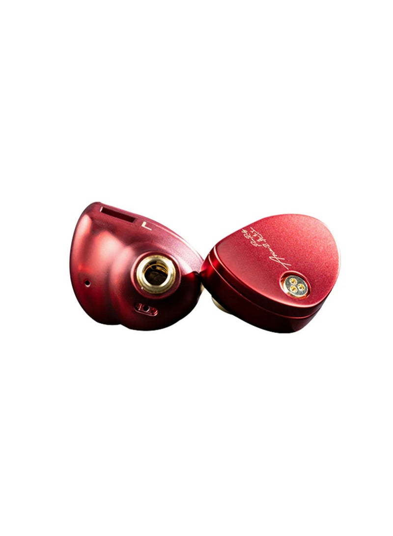 Moondrop ARIA 2 RED in-Ear Headphone with 0.78 2 Pin Cable Replaceable Plugs 3.5/4.4mm Earphone (Red) - Image 1